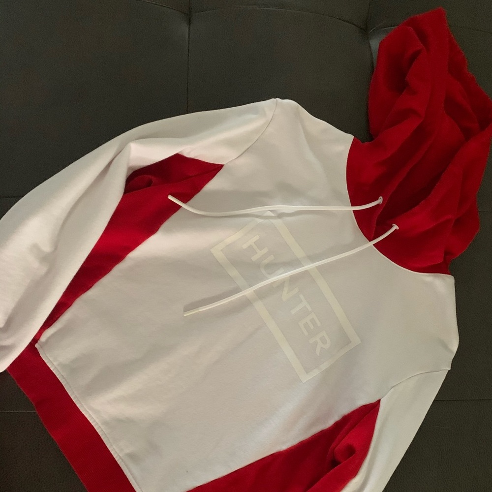 Hunter by target red & white hoodie